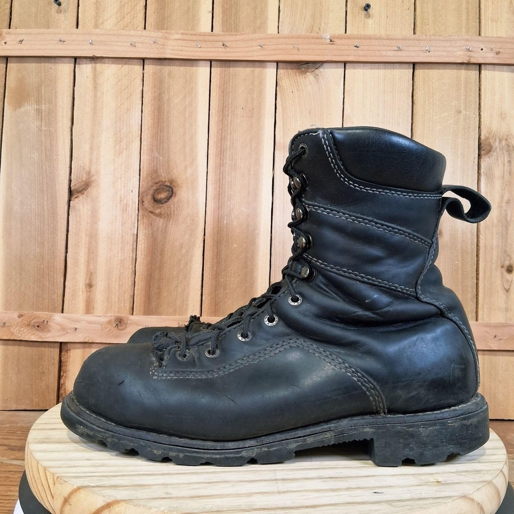 Red Wing 2427 Boots Mens 10.5 D Black Leather Steel Toe Work Combat EH Safety
